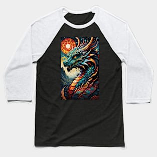 Psychedelic Dragon 4 Baseball T-Shirt